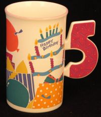 Mikasa Happy Birthday I AM FIVE 5 Tall Mug #CC208 MINT